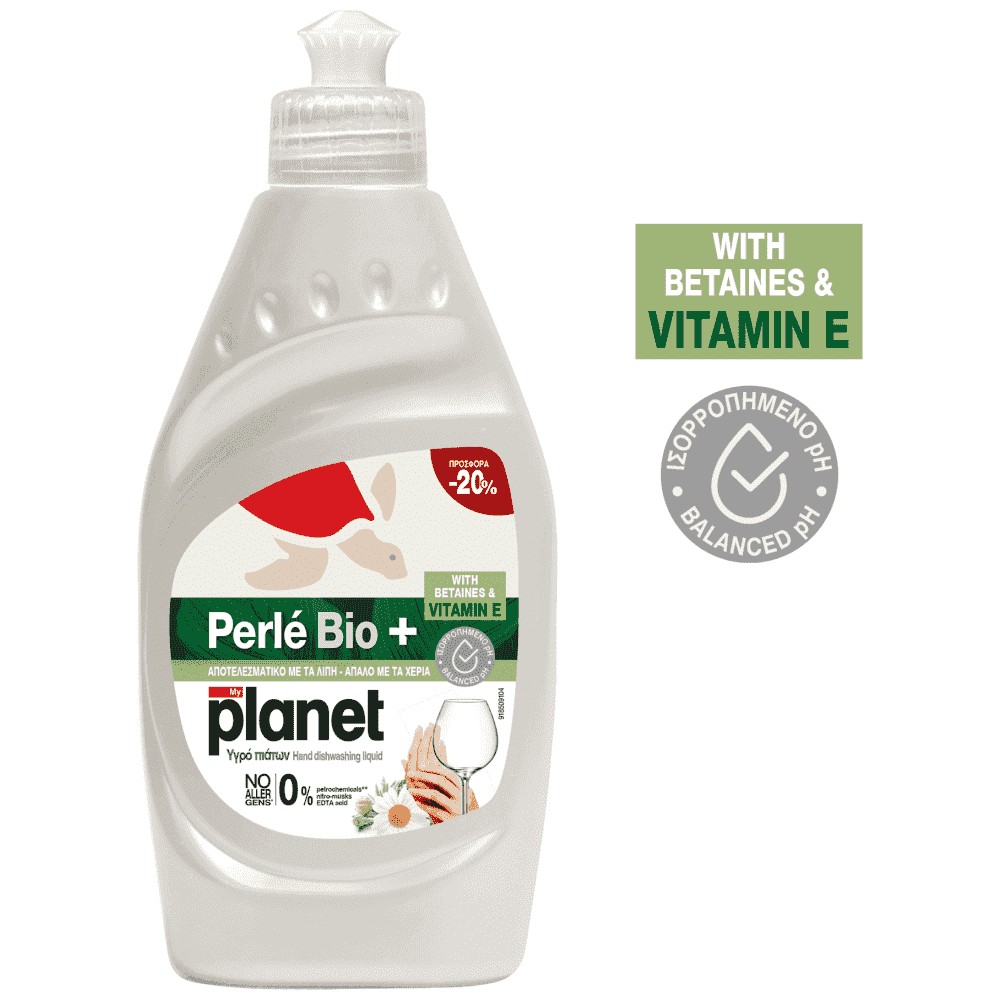 Planet Perle Υγρό Πιάτων Bio+ 425ml