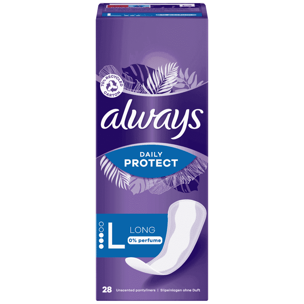 Always Daily Protect Long 0% Άρωμα Σερβιετάκια 28τεμ