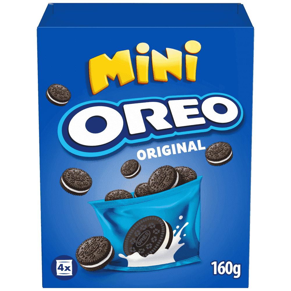 Oreo Mini Μπισκότα Γεμιστά Βανίλια 160gr