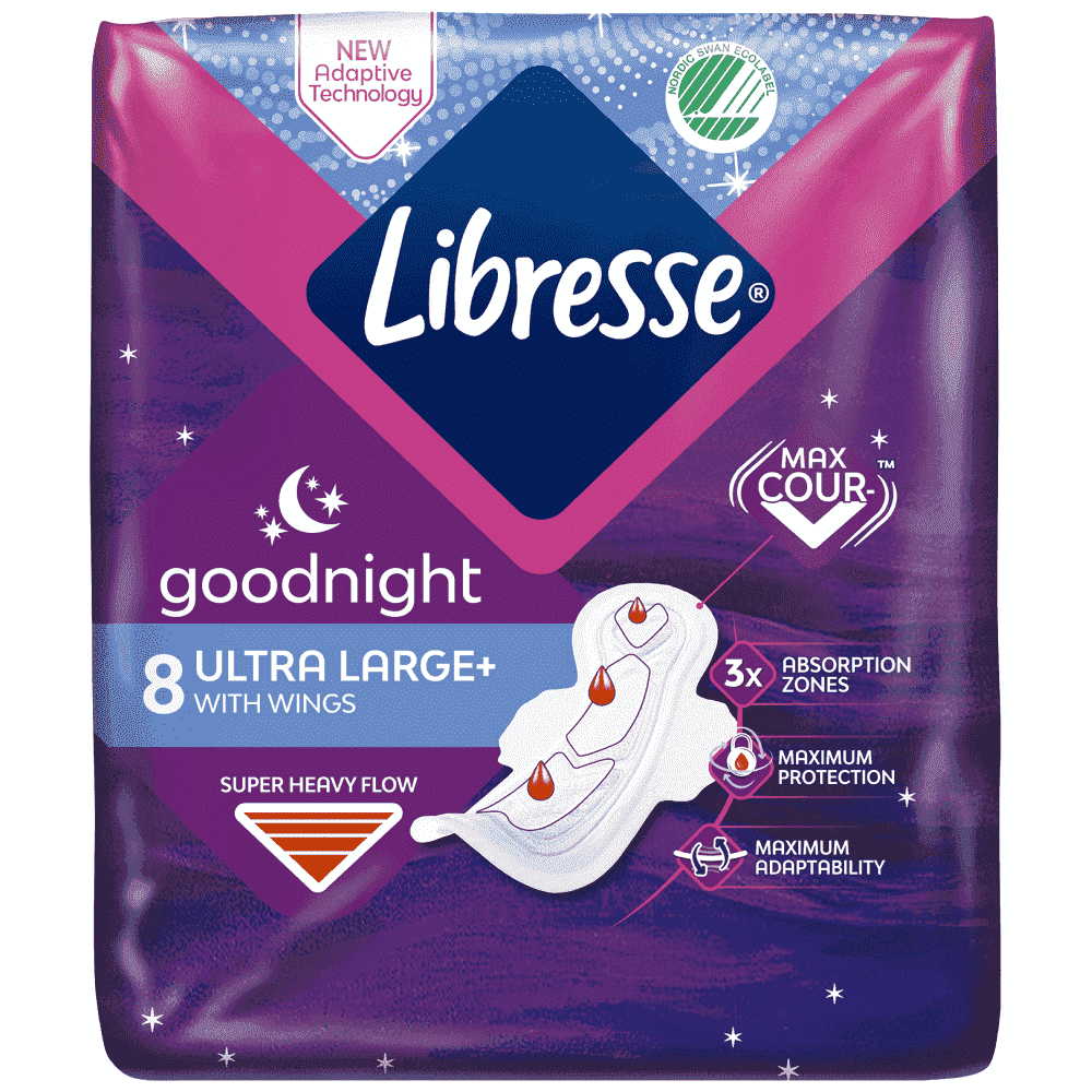 Libresse Σερβιέτες Ultra Large Goodnight 8τεμ.